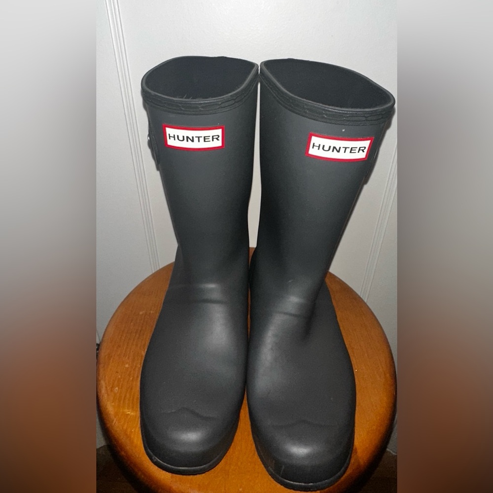 Hunter Classic Two Toned Black & Gray Waterproof Boots